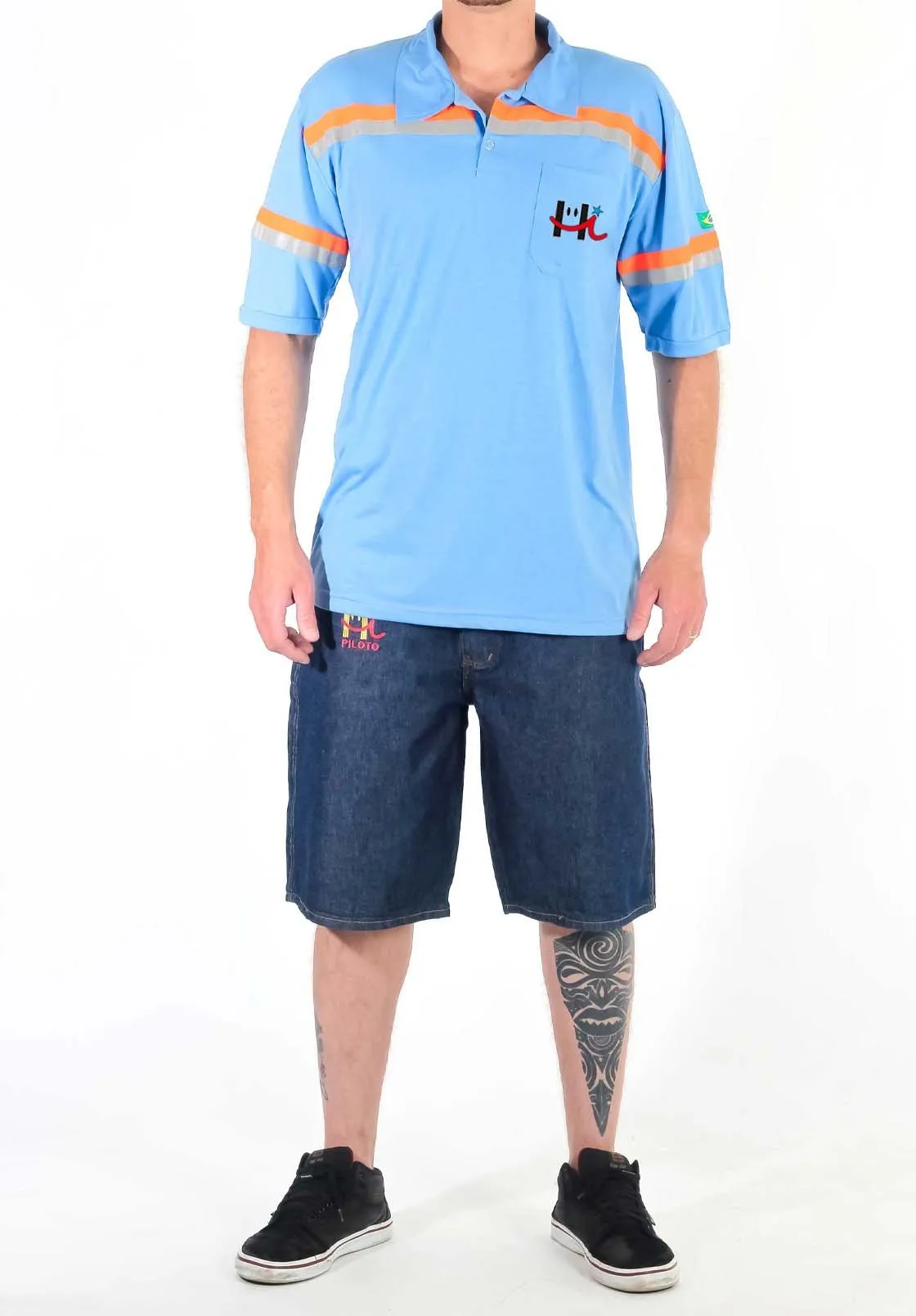 Camiseta Polo Malha